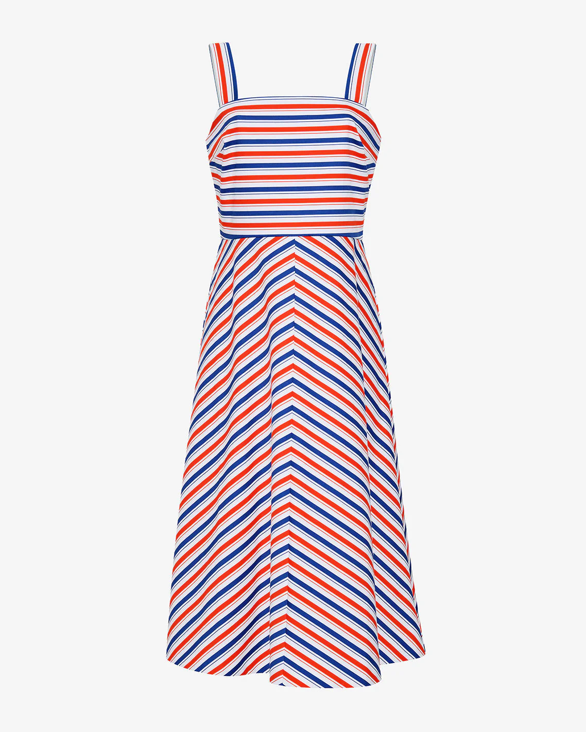 Angela Love Circle Midi Dress in Americana Stripes - Image 3
