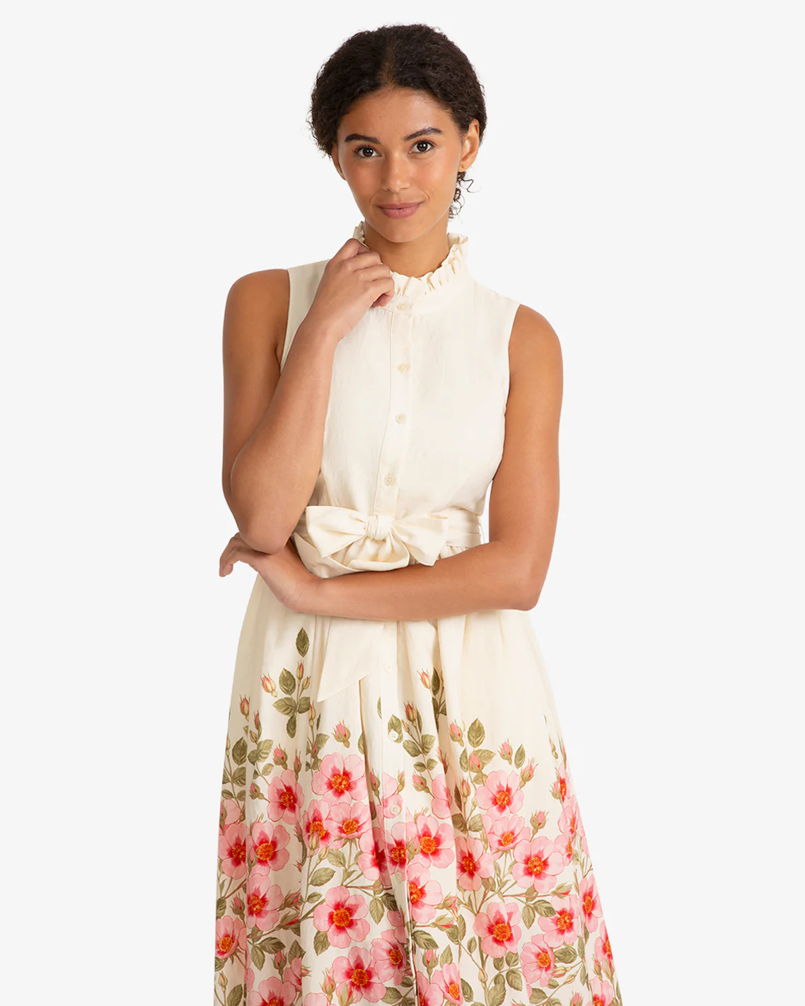 Aria Sleeveless Dress in Wild Rose - Image 3