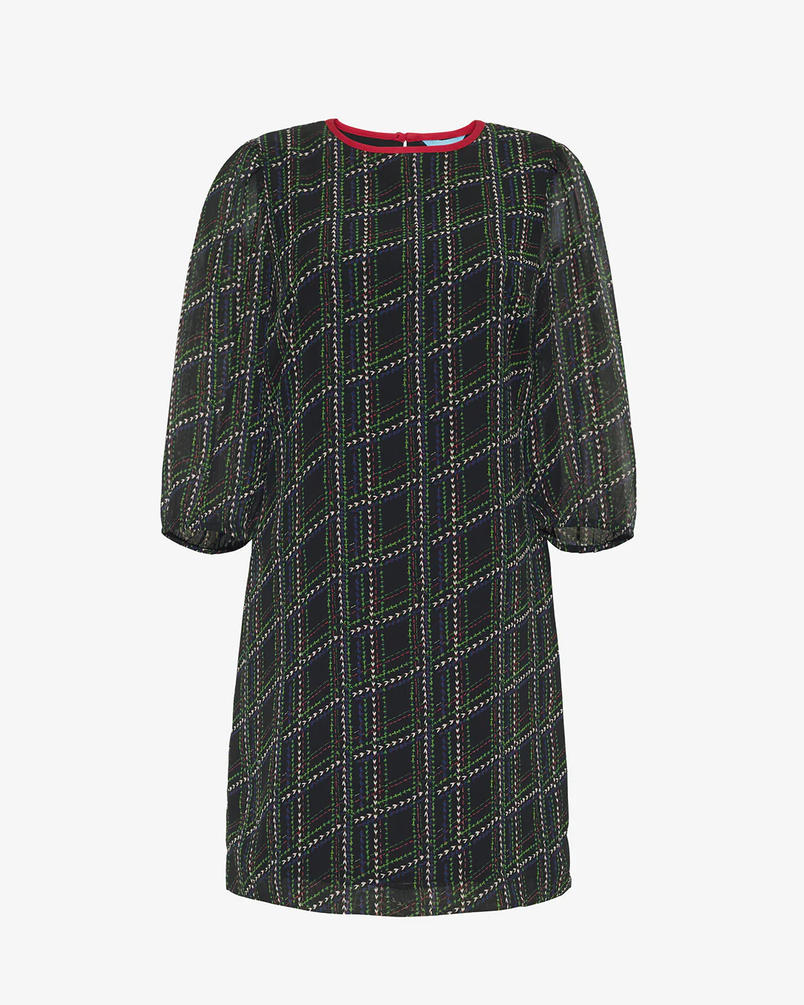 Ava Mini Dress in Dainty Check - Image 3