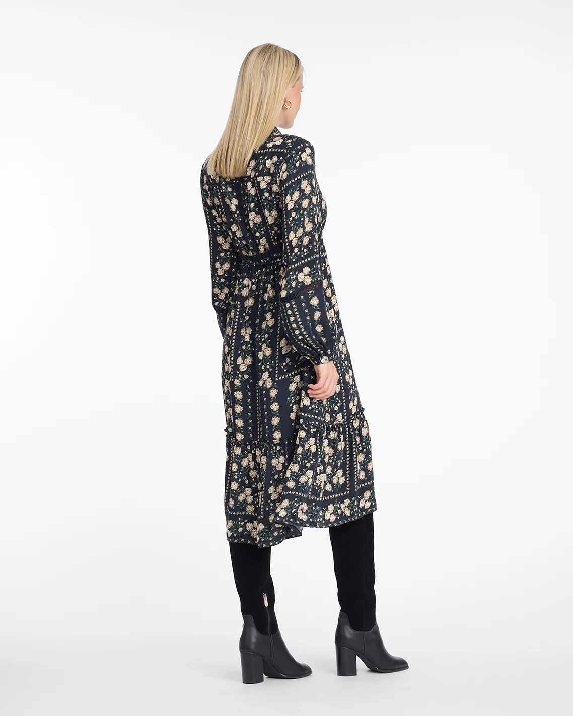 Beverly Midi Dress in Wallpaper Floral - Image 2