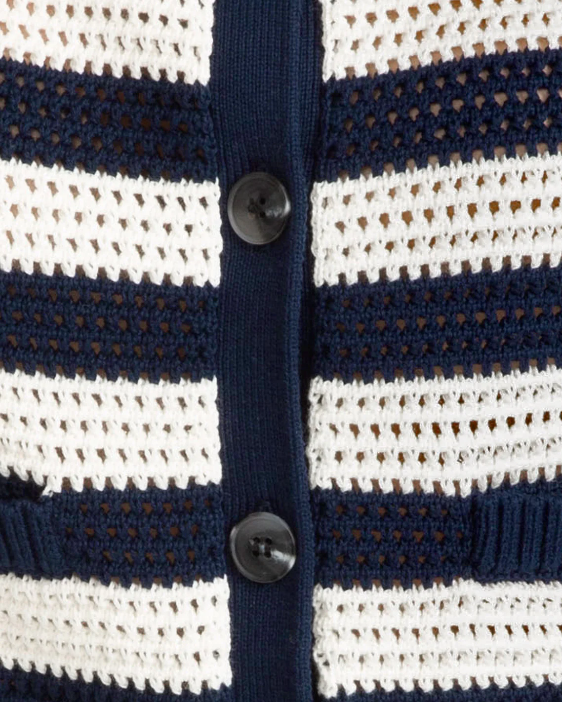 Blue & White SS Cardigan - Image 3