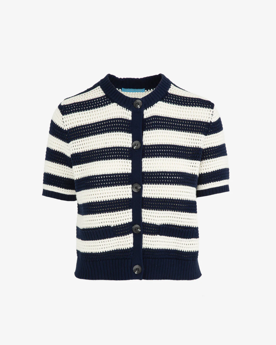 Blue & White SS Cardigan - Image 4