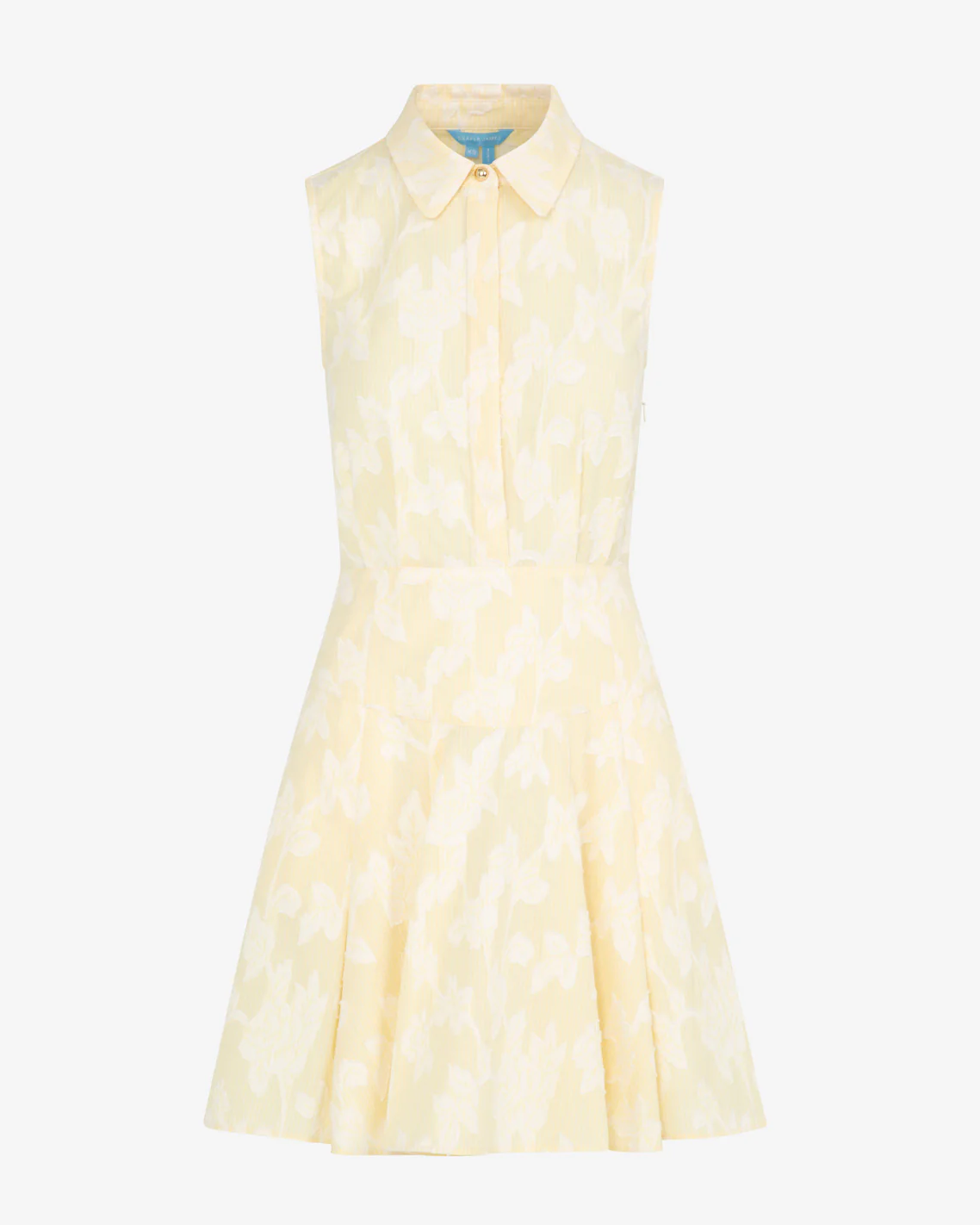 Brighton Mini Collared Dress in Striped Fil Coupe - Image 5