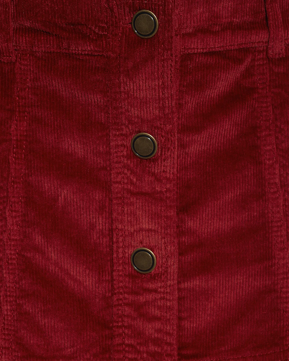 Button Front Corduroy Skirt - Image 4
