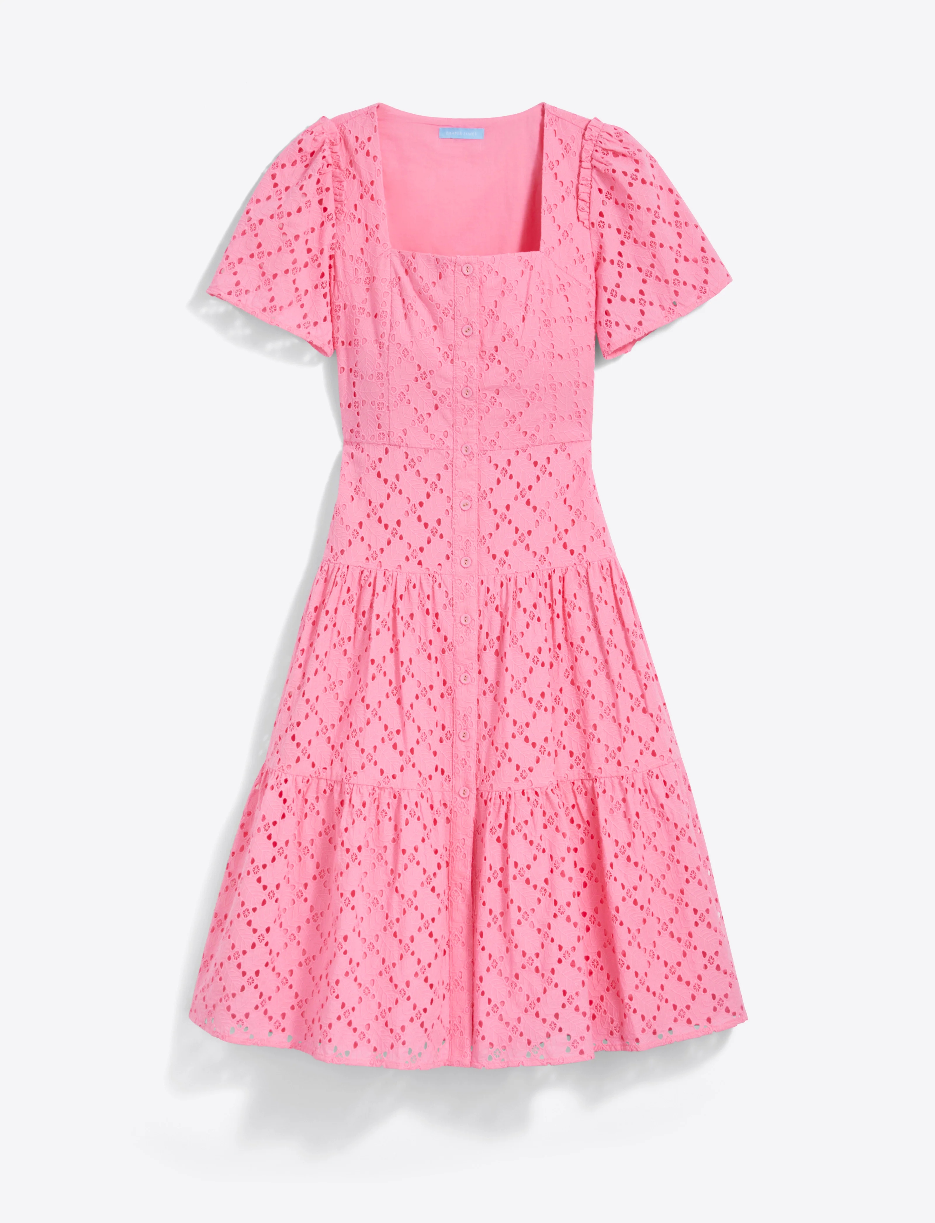 Caitlyn Midi Dress in Eyelet - Image 5