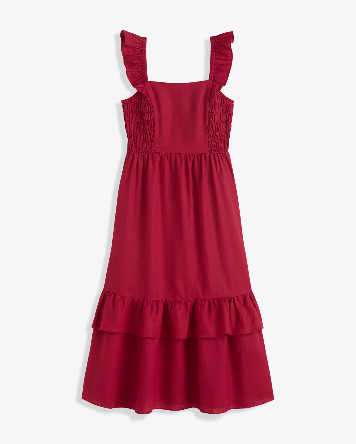 Carrie Midi Dress in Raspberry Pink - Image 3