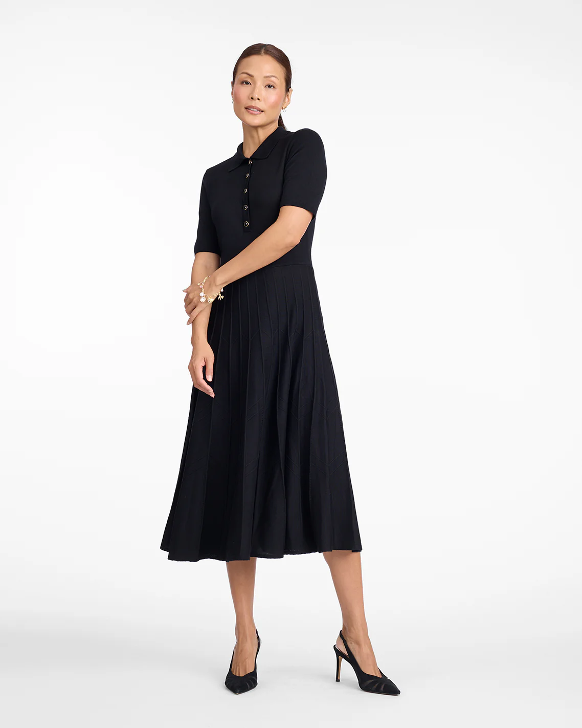 Collared Midi Dress - Image 2
