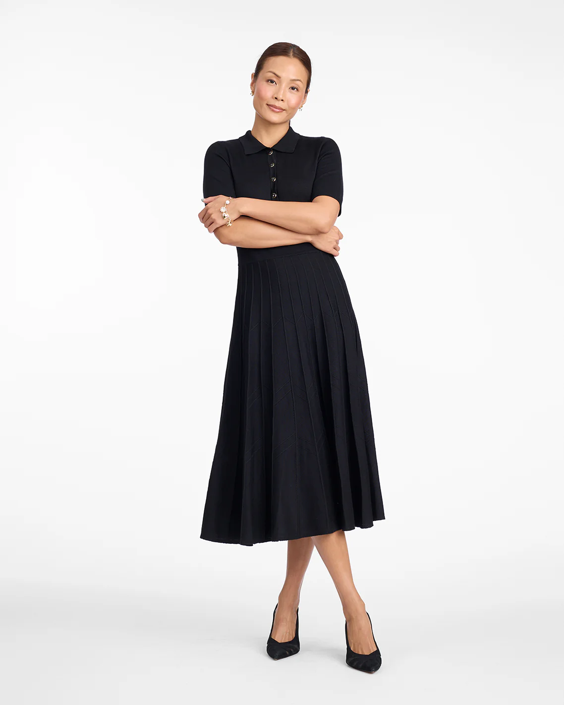 Collared Midi Dress - Image 3