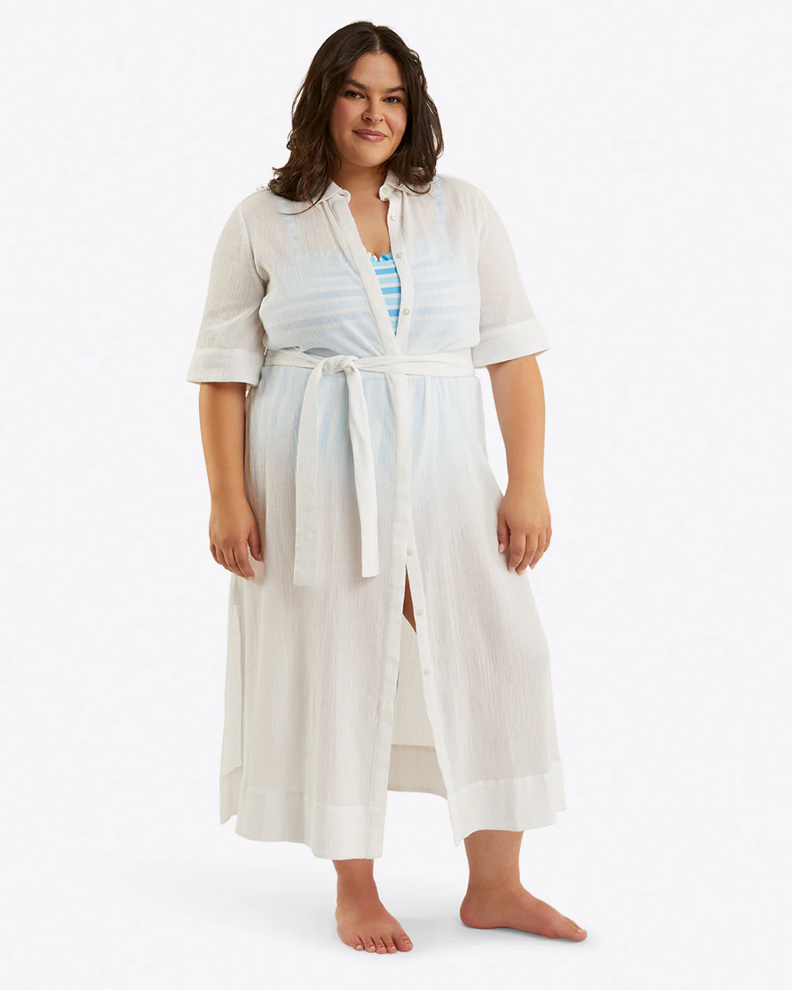 Crinkle Cotton Coverup - Image 3