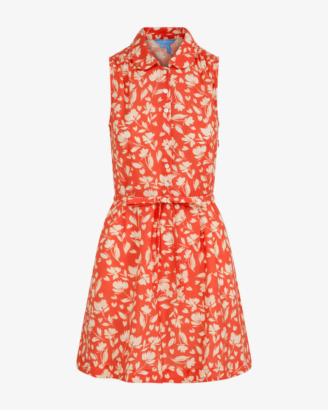 Cyrus Mini Dress in Floral Poppy - Image 4
