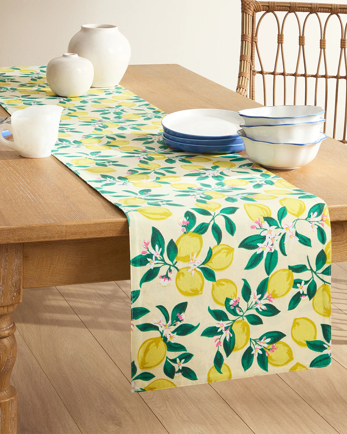 Lemon Blossom Reversible Table Runner - Image 2