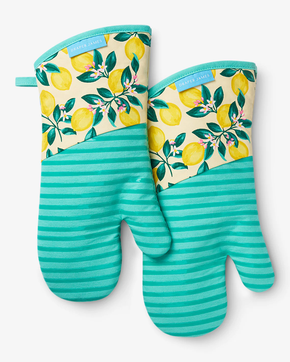 Lemon Blossom Silicone Oven Mitt Set - Image 2