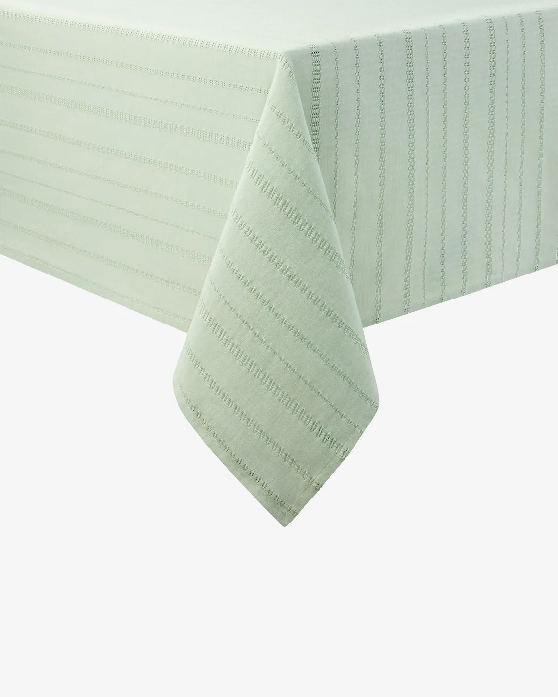 Woven Tablecloth in Sage Green 60x84