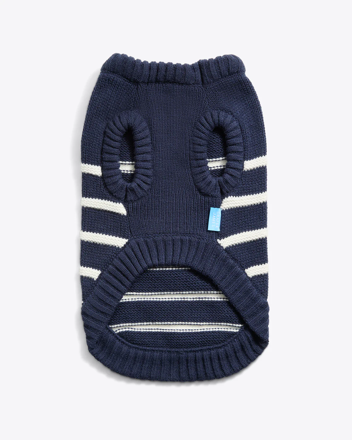 Dog Sweater in Navy Mariner Stripe - Image 2