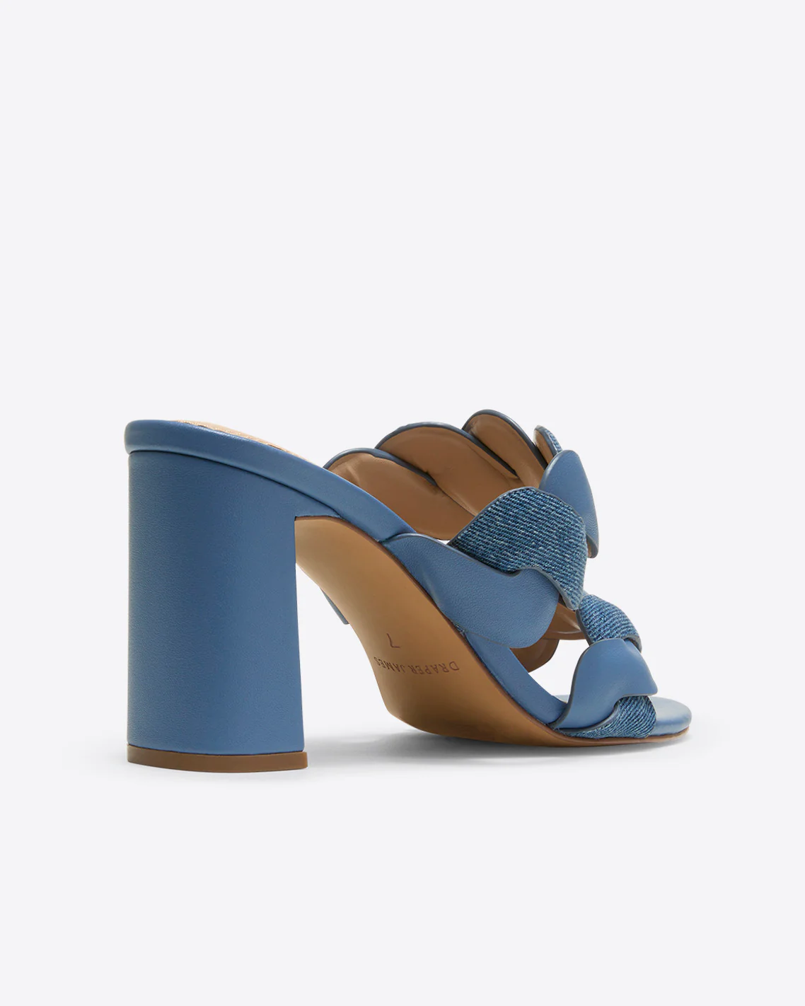 Dolly Heel Sandal in Chambray - Image 3