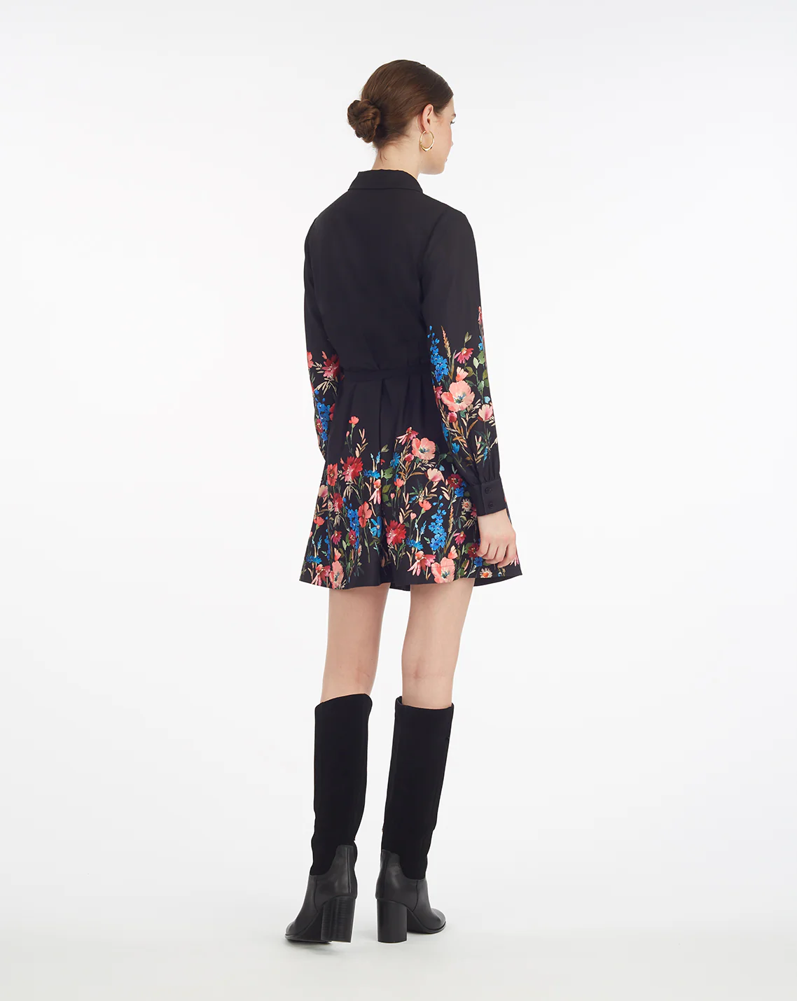 Ellie Shirtdress in Moonlit Blooms - Image 2