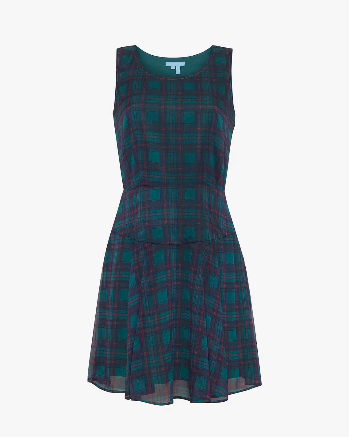 Elliot Sweater Dress in Evergreen Tartan - Image 5