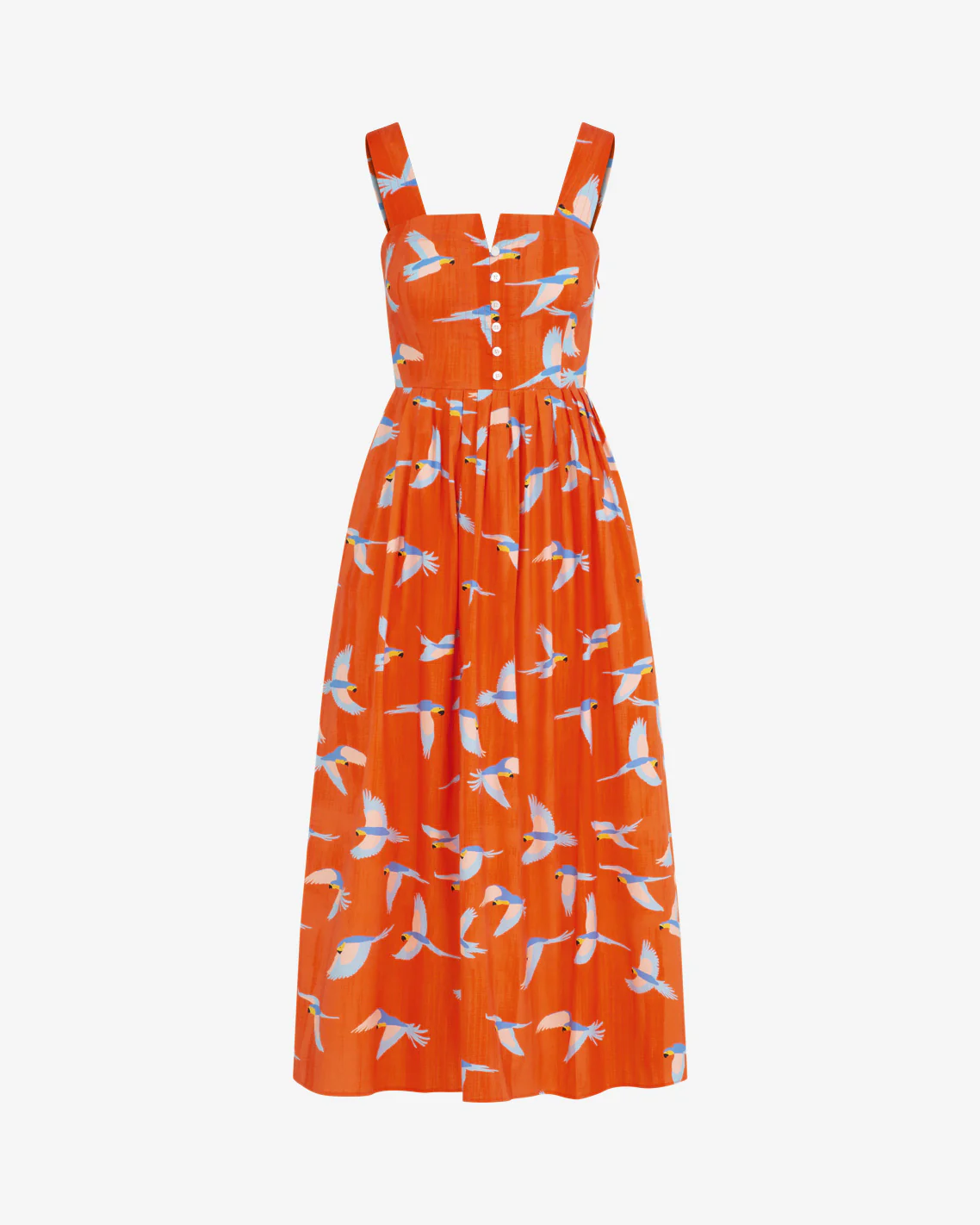 Esme Midi Dress in Parrot Print - Image 4