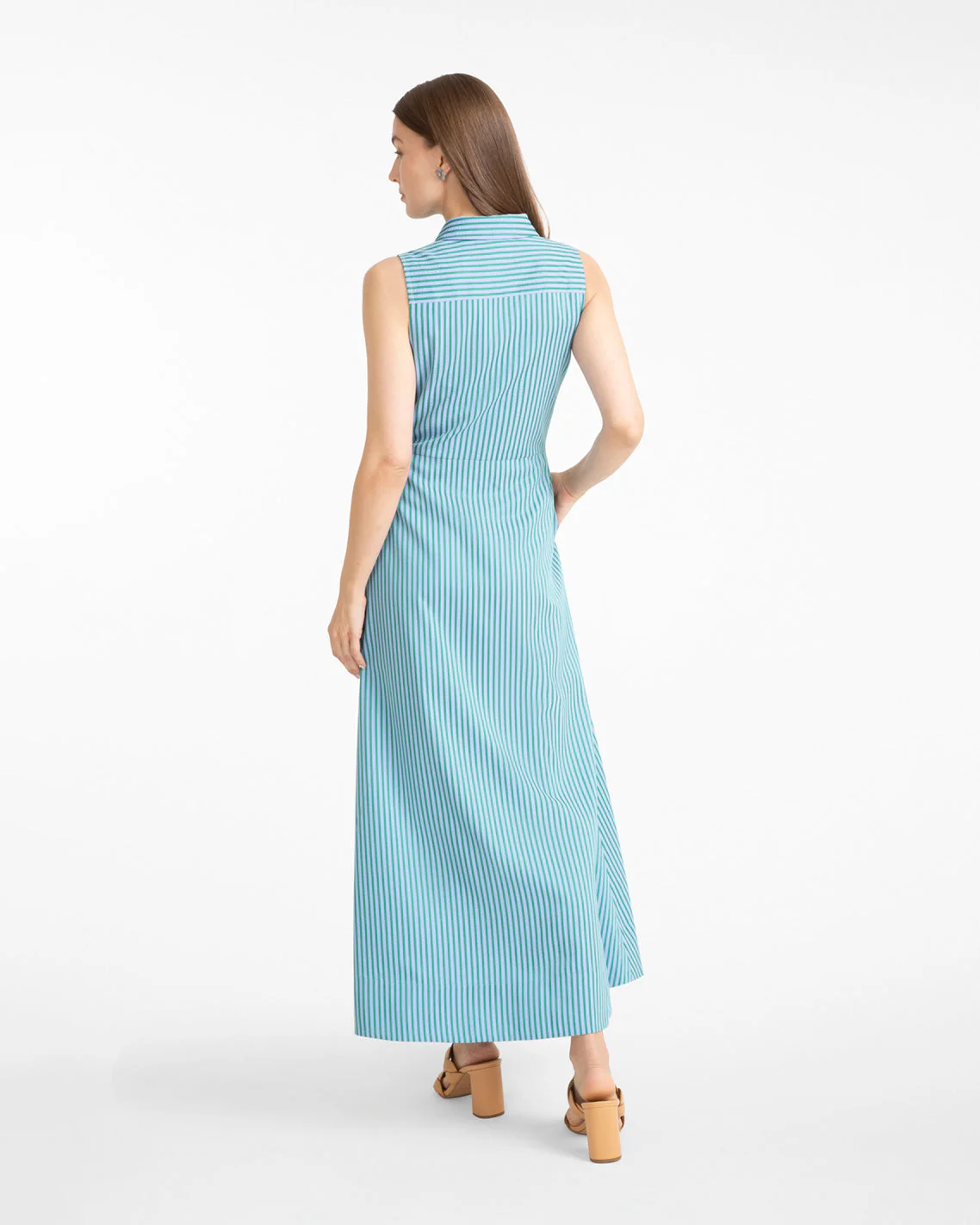 Evangeline Dress in Seersucker Stripe - Image 3