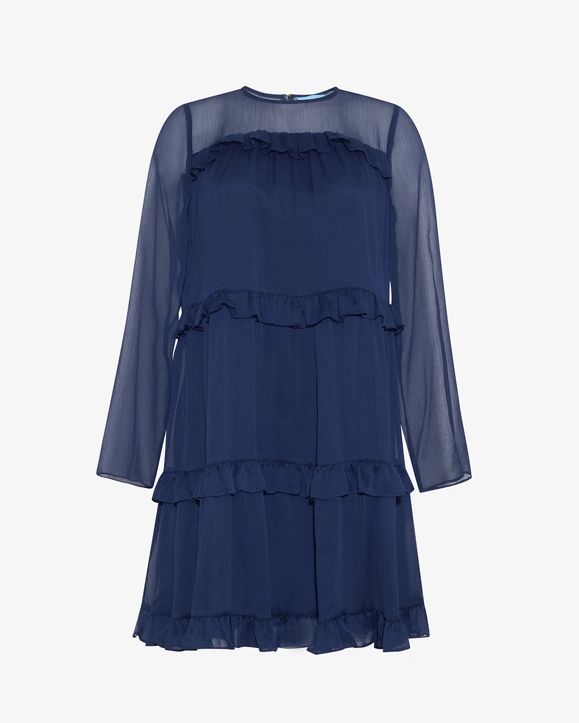 Frannie Ruffle Mini Dress in Baritone Blue - Image 4