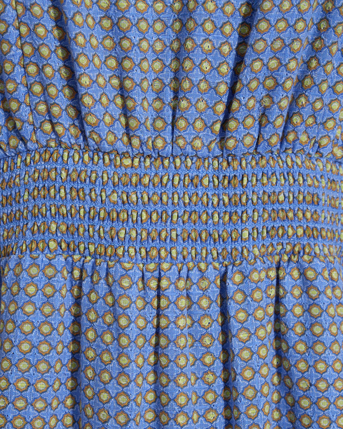 Gabby Mini Dress in Blue Dots - Image 4
