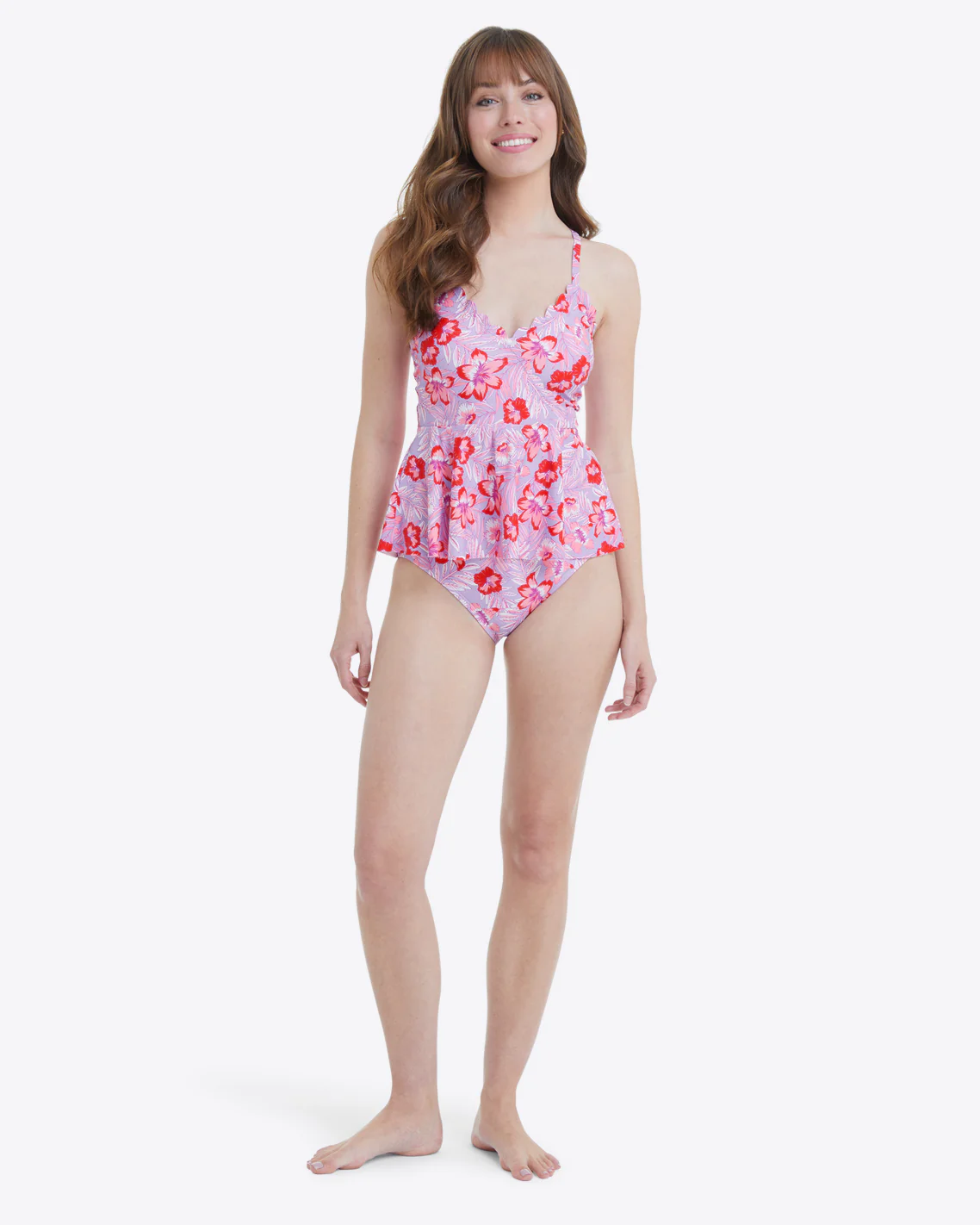 Basic Hipster Bikini Bottom in Floral Scallop - Image 5