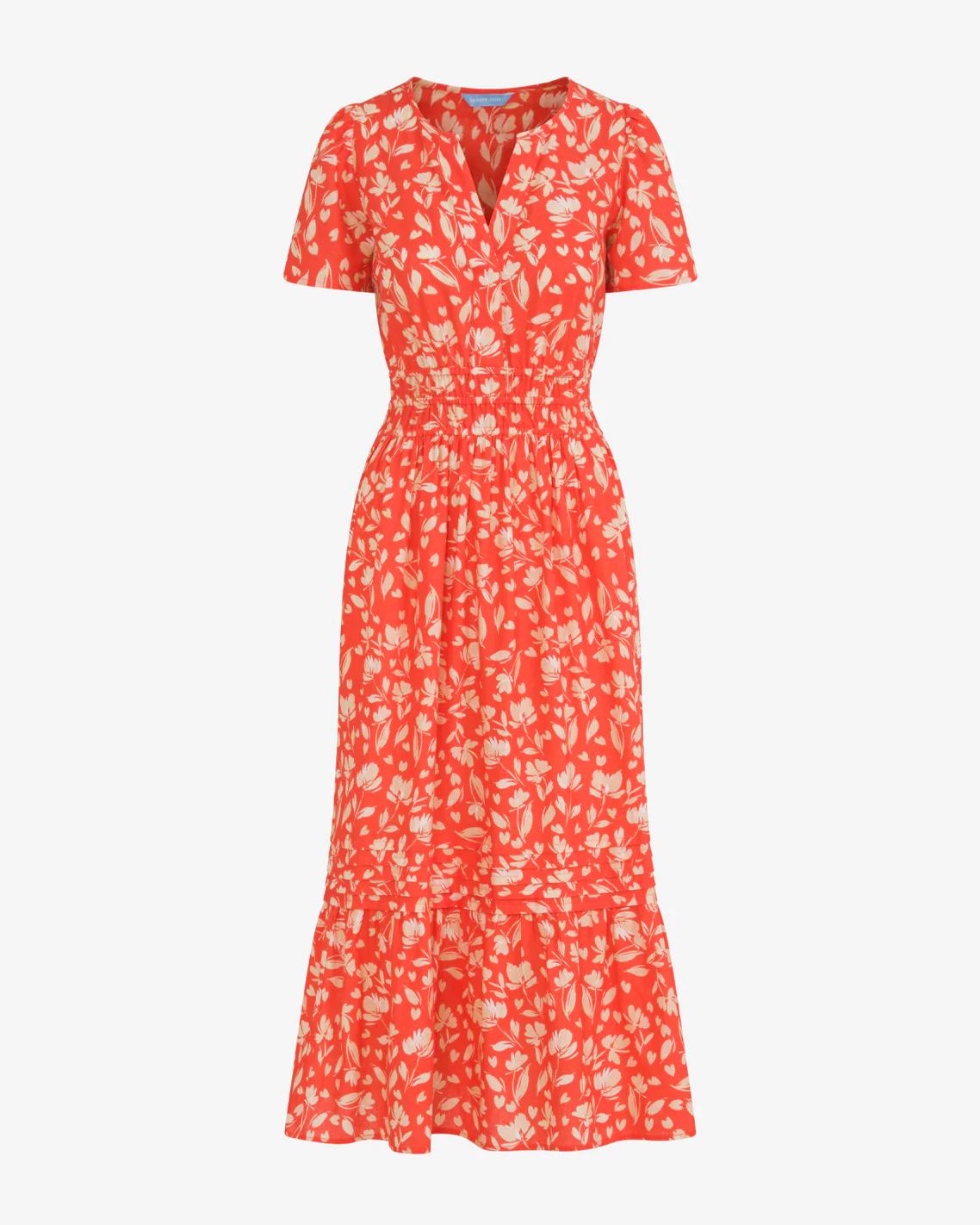 Hollie Midi Dress in Floral Poppy - Image 4