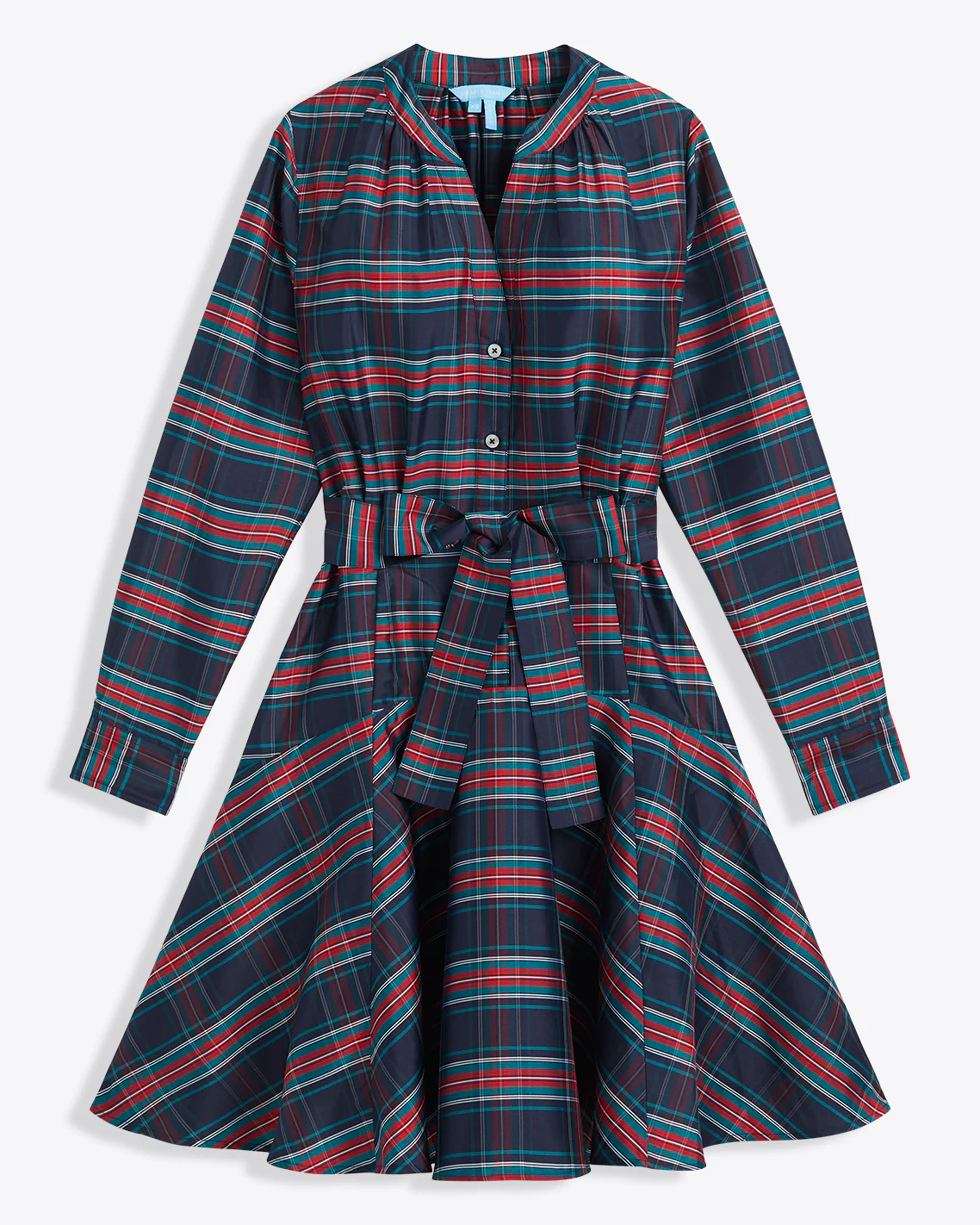 Imogen Mini Shirtdress in Taffeta - Image 3