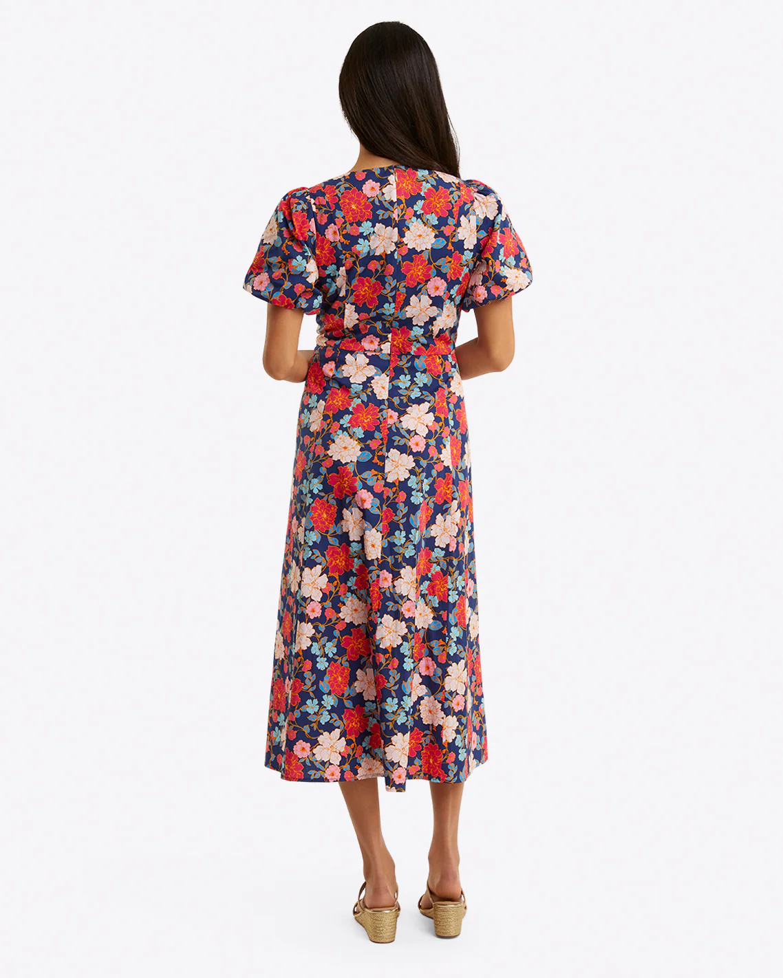 Julianne Midi Dress in Stretch Poplin - Image 5