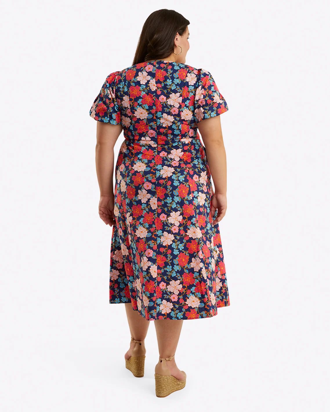 Julianne Midi Dress in Stretch Poplin - Image 6