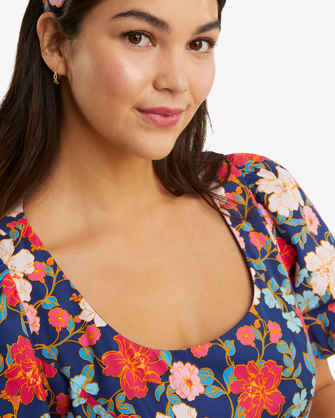 Julianne Midi Dress in Stretch Poplin - Image 7