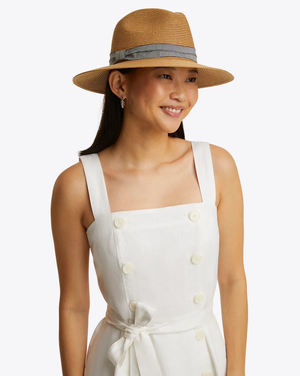 Kylie Love Circle Mini Dress in Linen - Image 5