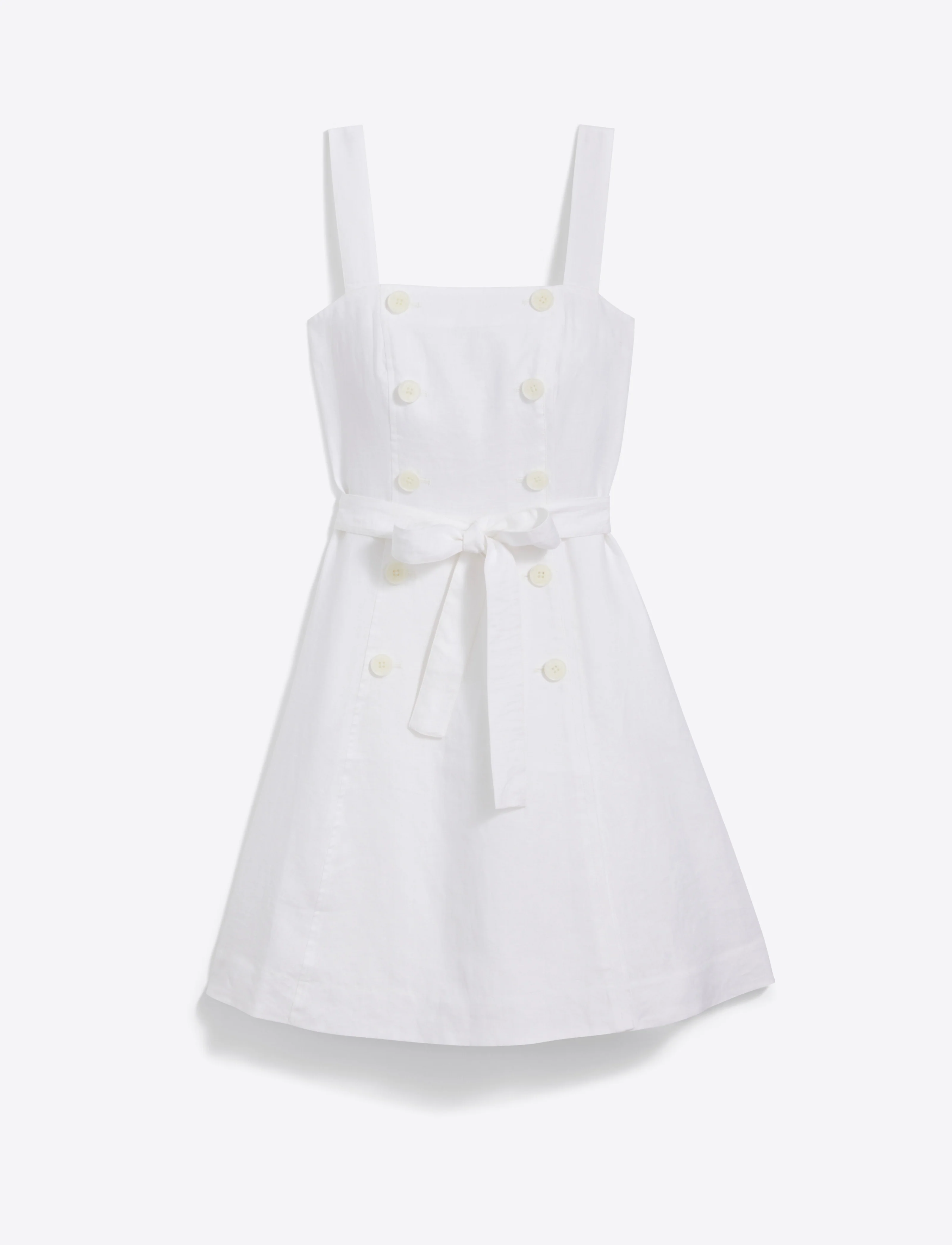 Kylie Love Circle Mini Dress in Linen - Image 6