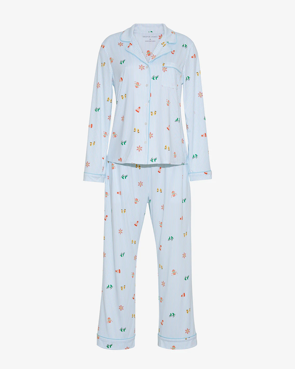 Linda Long-Sleeve Pajama Set in Winter Wonderland - Image 3