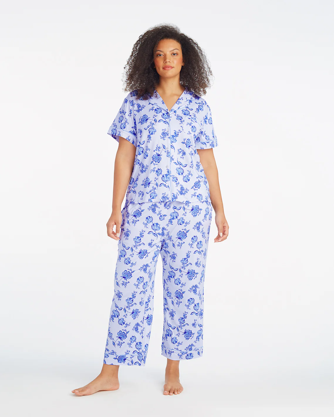 Linda Pajama Set in Magnolia Toile - Image 3