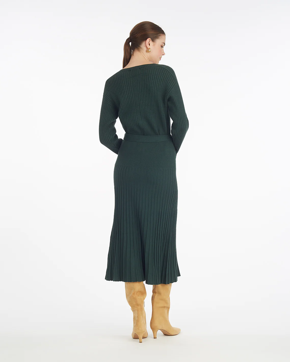 Luxe Pleated Maxi Skirt - Image 2
