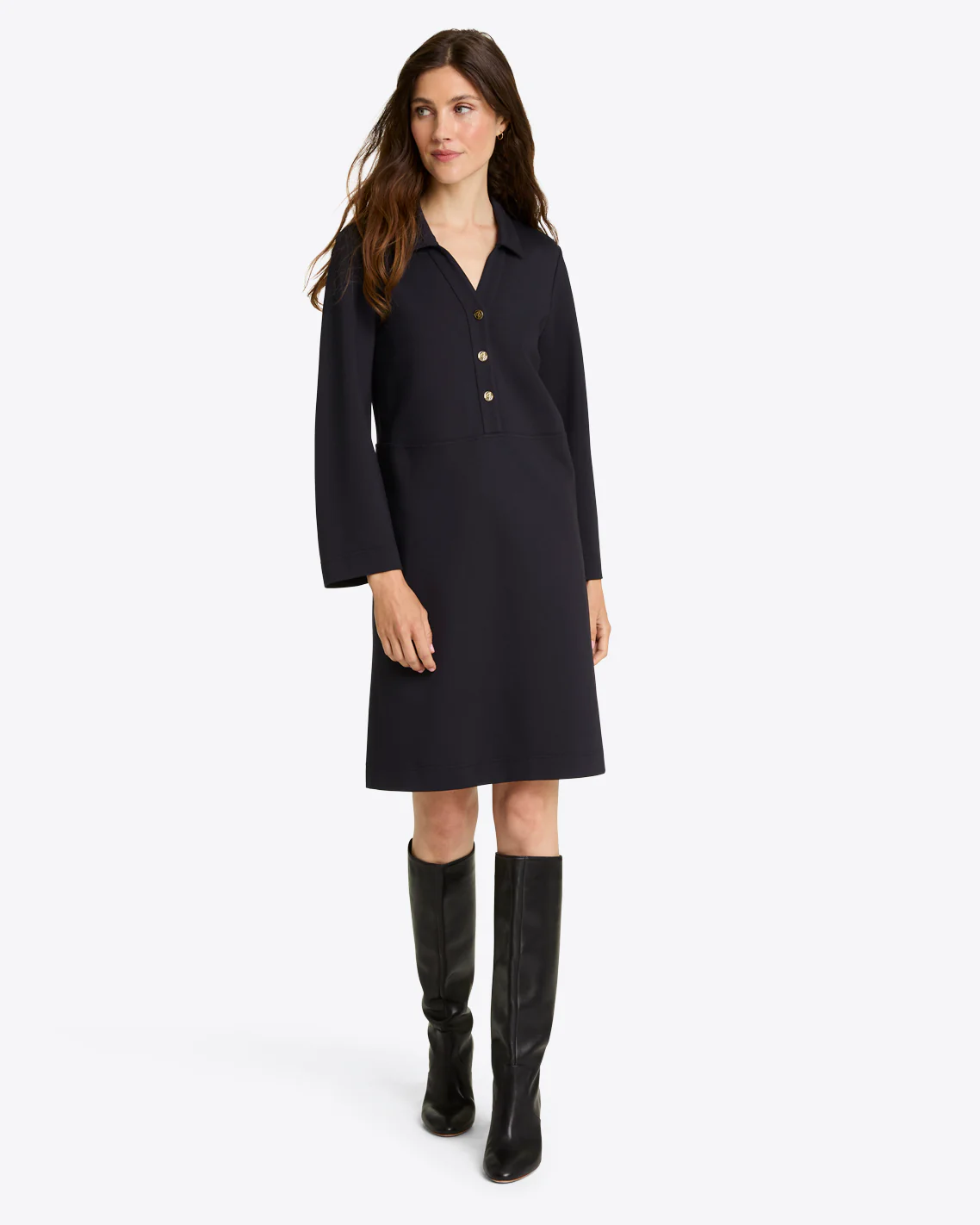 Lyla Shirtdress in Ponte - Image 5