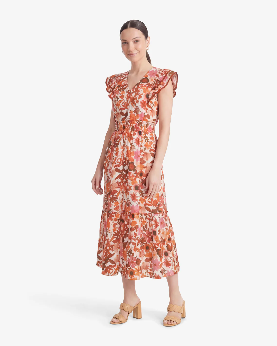 Meg Midi Dress in Botanical Garden - Image 2