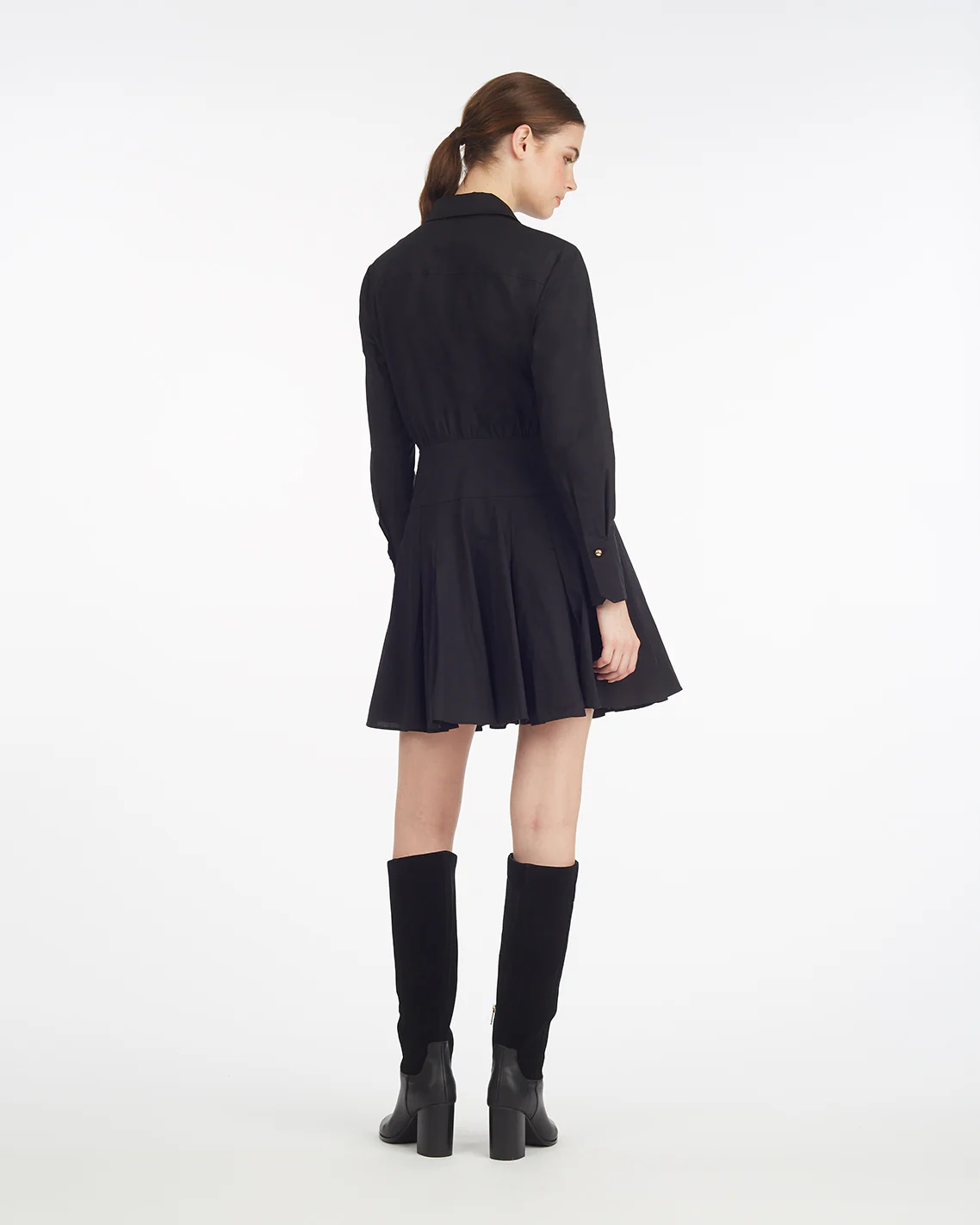 Mia Mini Dress in Stretch Cotton Poplin - Image 3