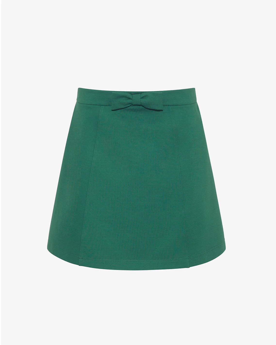Mini Skirt in Evergreen Ponte - Image 3