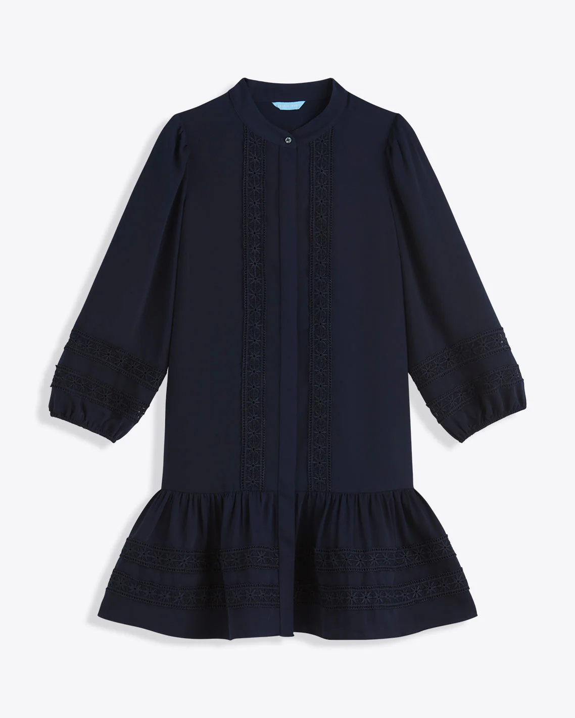 Molly Mini Dress in Embroidered Stripe - Image 4