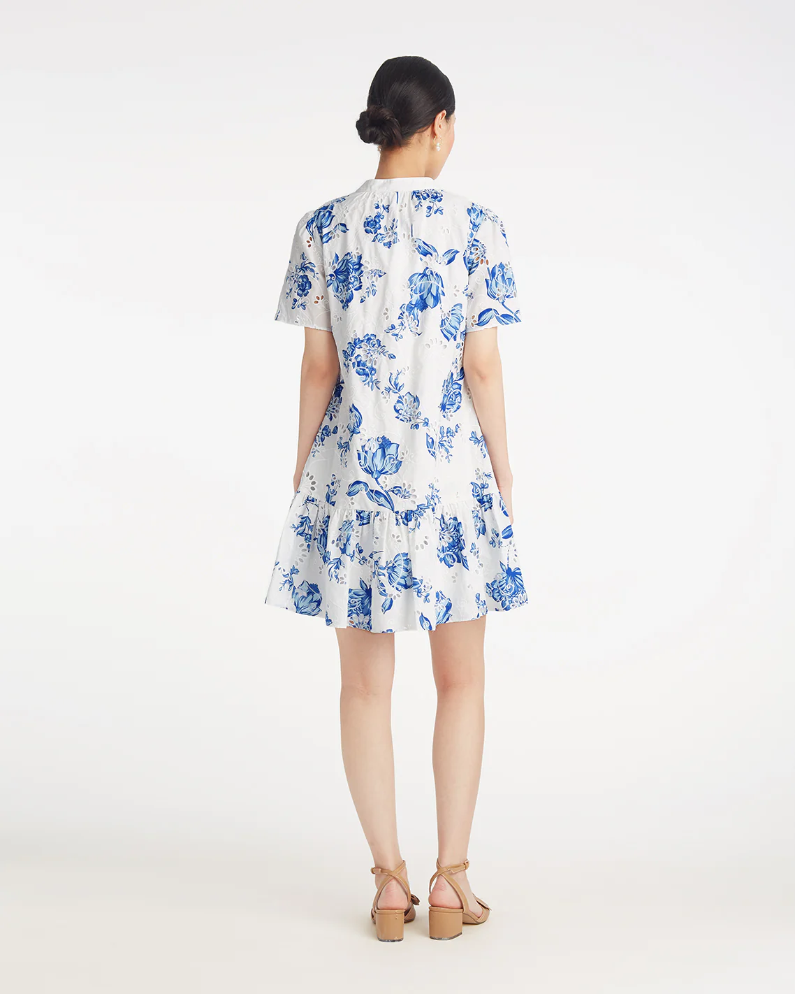 Molly Mini Dress in Magnolia Toile - Image 3