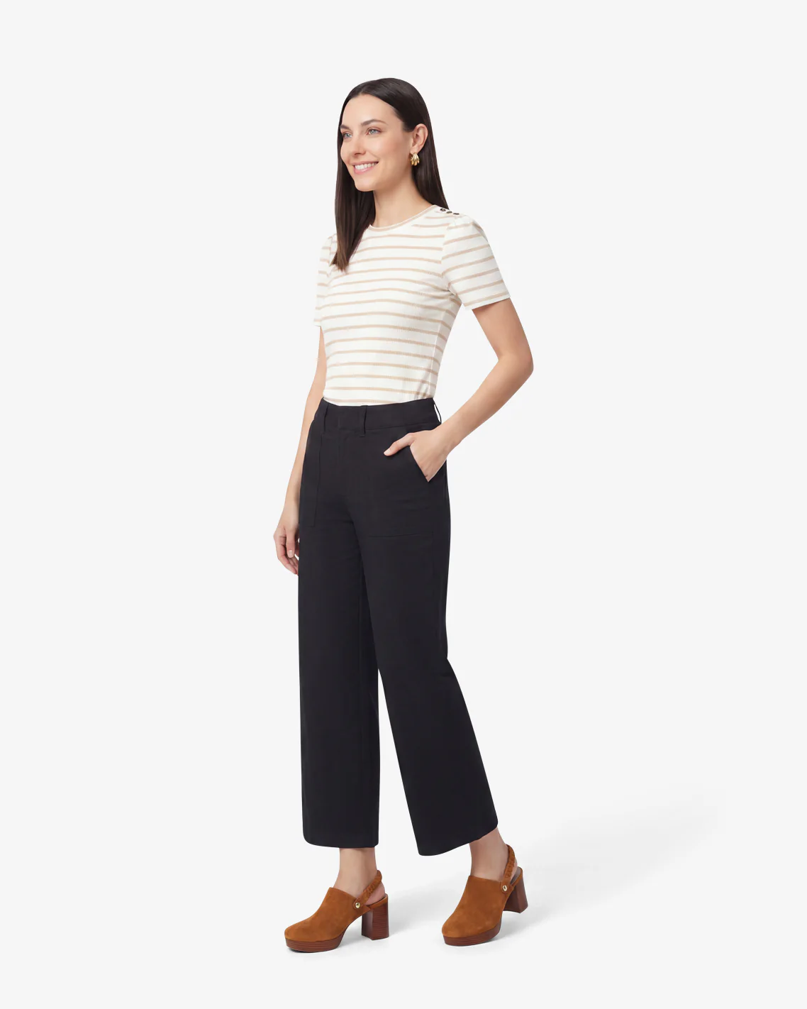 Patch Pocket Wide Leg Bottom - Image 2