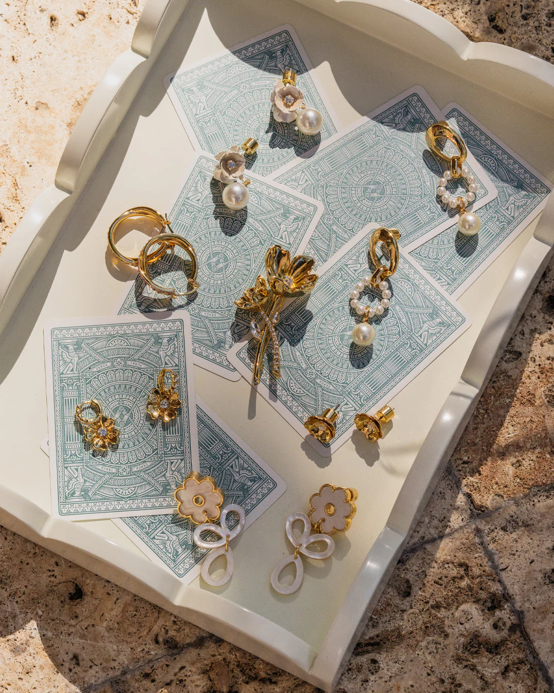 Pearl Drop Earrings - Image 4