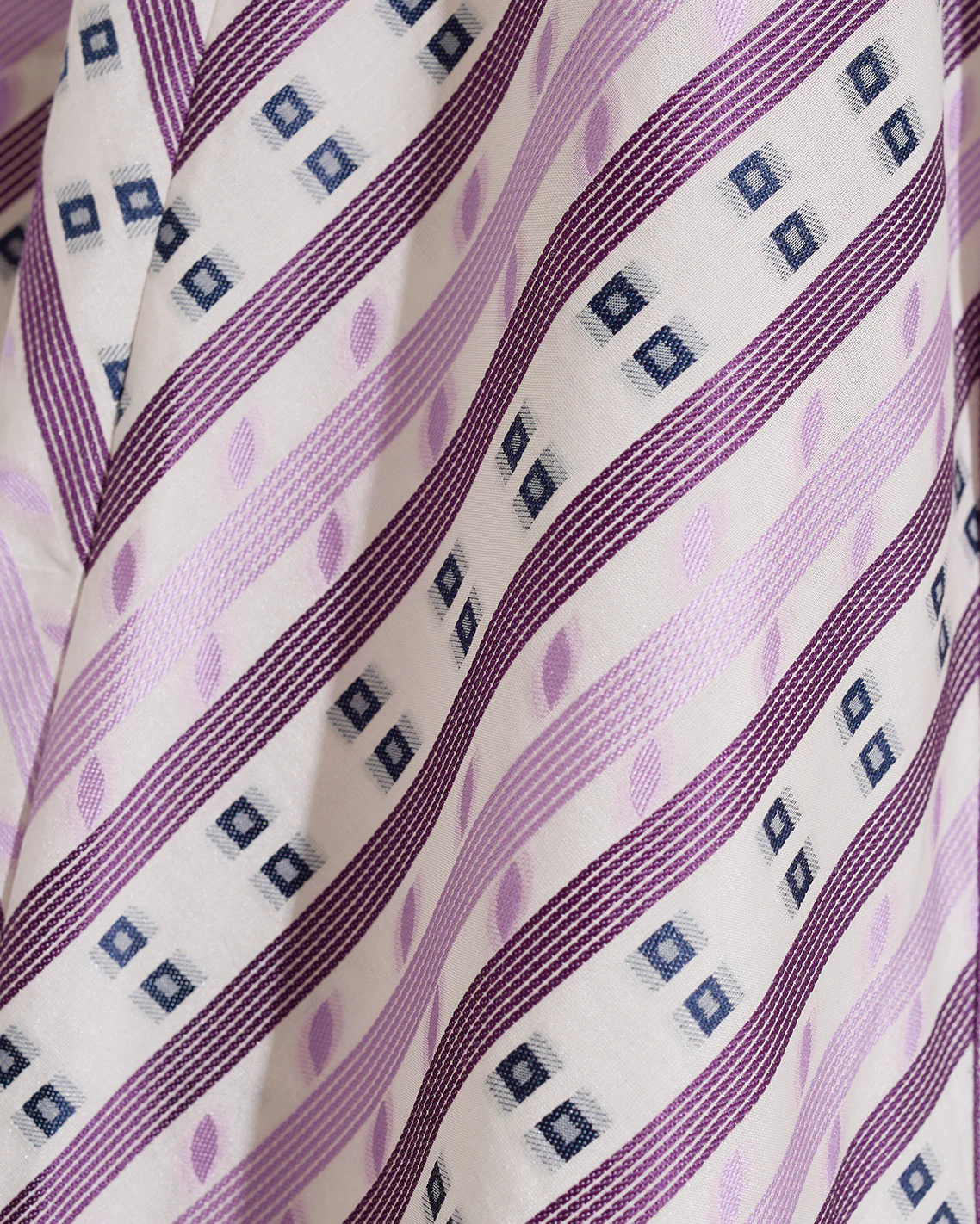 Phoebe Mini Shirtdress in Dotted Stripes Jacquard - Image 5
