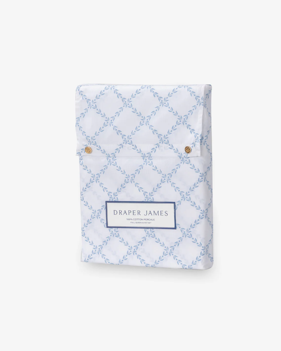 Amy Lattice Cotton Percale Duvet Set - Image 5