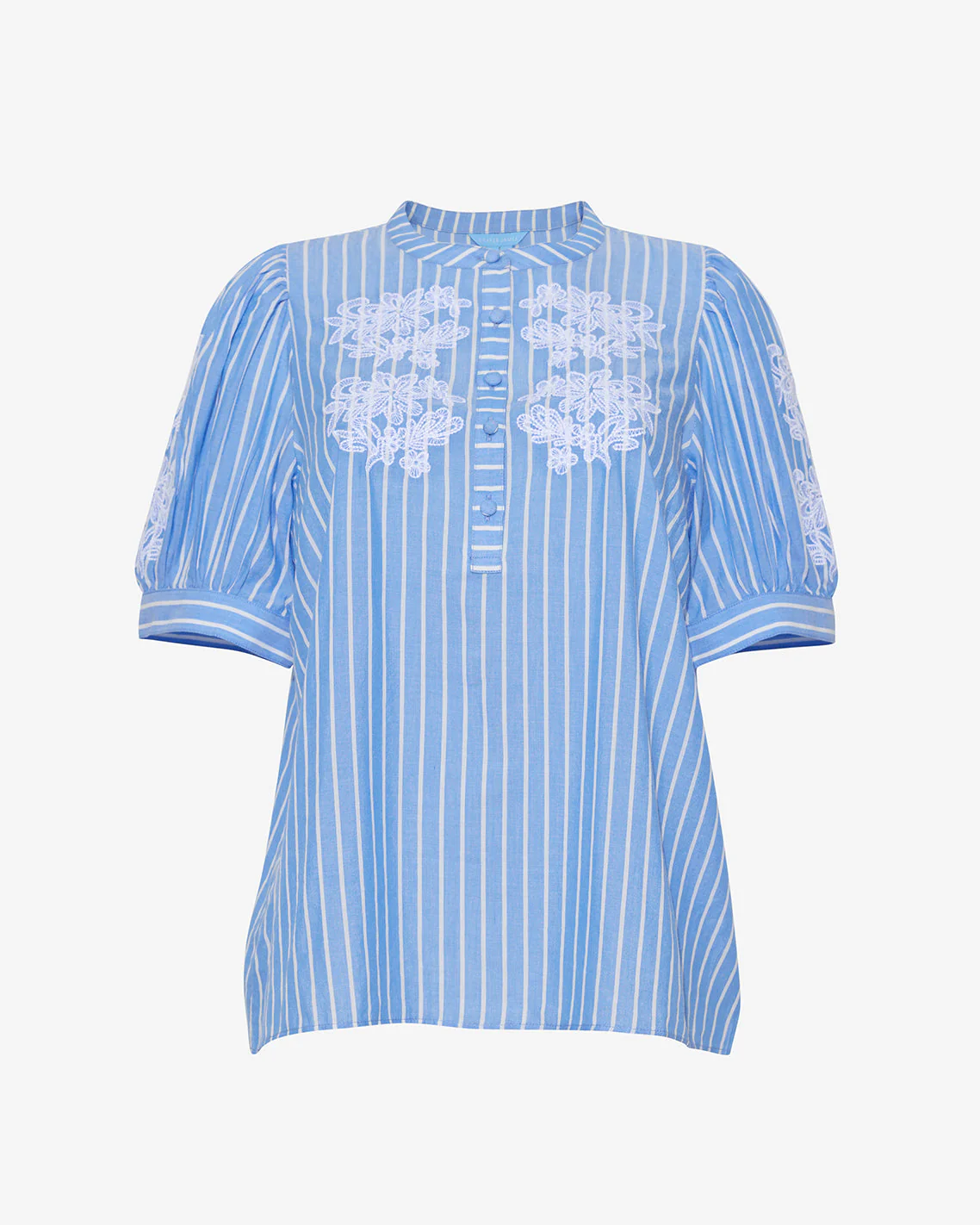 Puff Sleeve Top with Floral Embroidery - Image 6