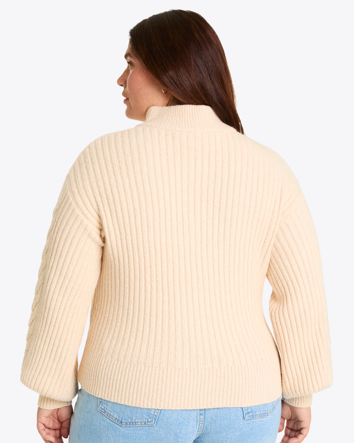 Quarter Zip Cableknit Sweater - Image 4