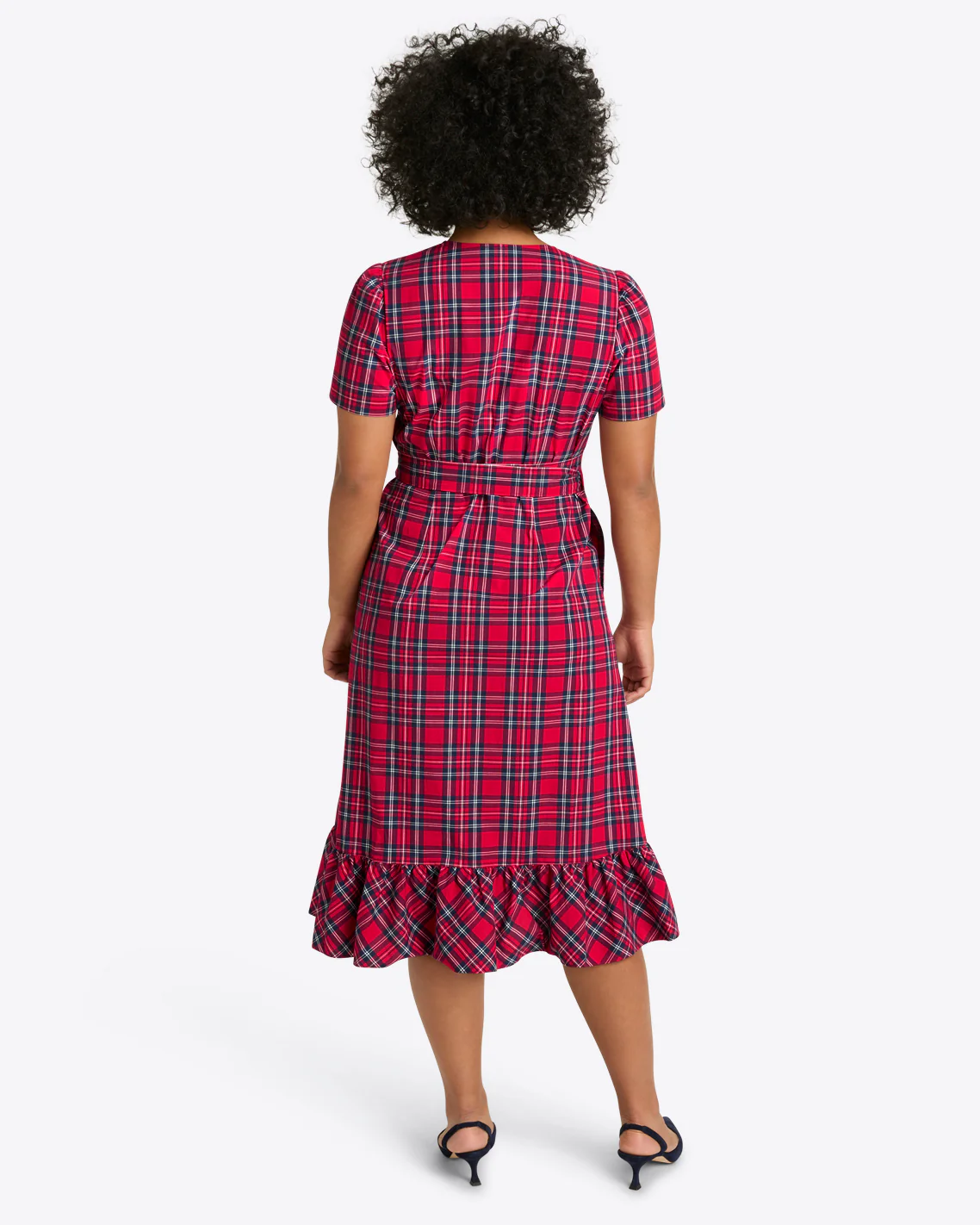 Reba Midi Wrap Dress in Angie Plaid - Image 6