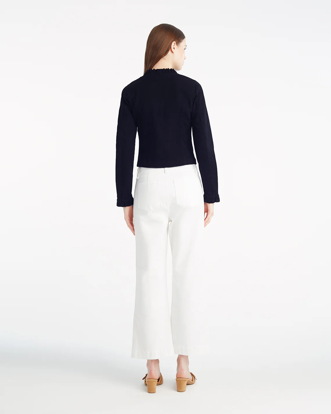 Ruffle Denim Jacket - Image 2